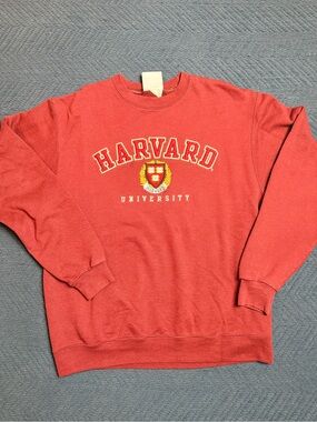 Y2K Champion Authentic Athleticwear Harvard Crewneck Pullover Large